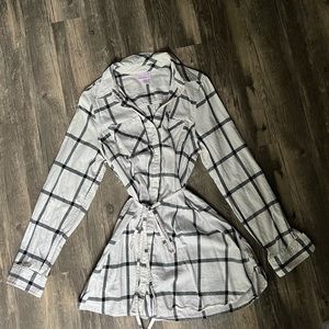 Soft maternity flannel dress